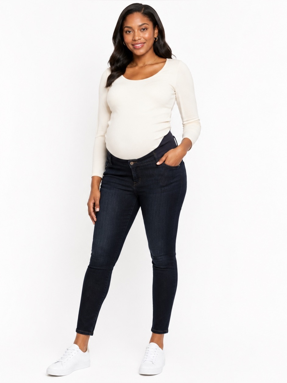 sabel Maternity Ingrid & Isabel Side Panel Skinny Maternity Jeans 12